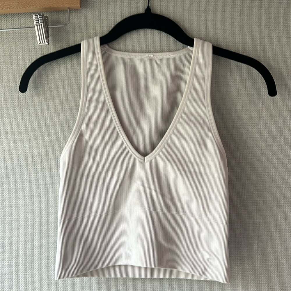 Athleta Aurora Seamless Ribbed Crop Tank